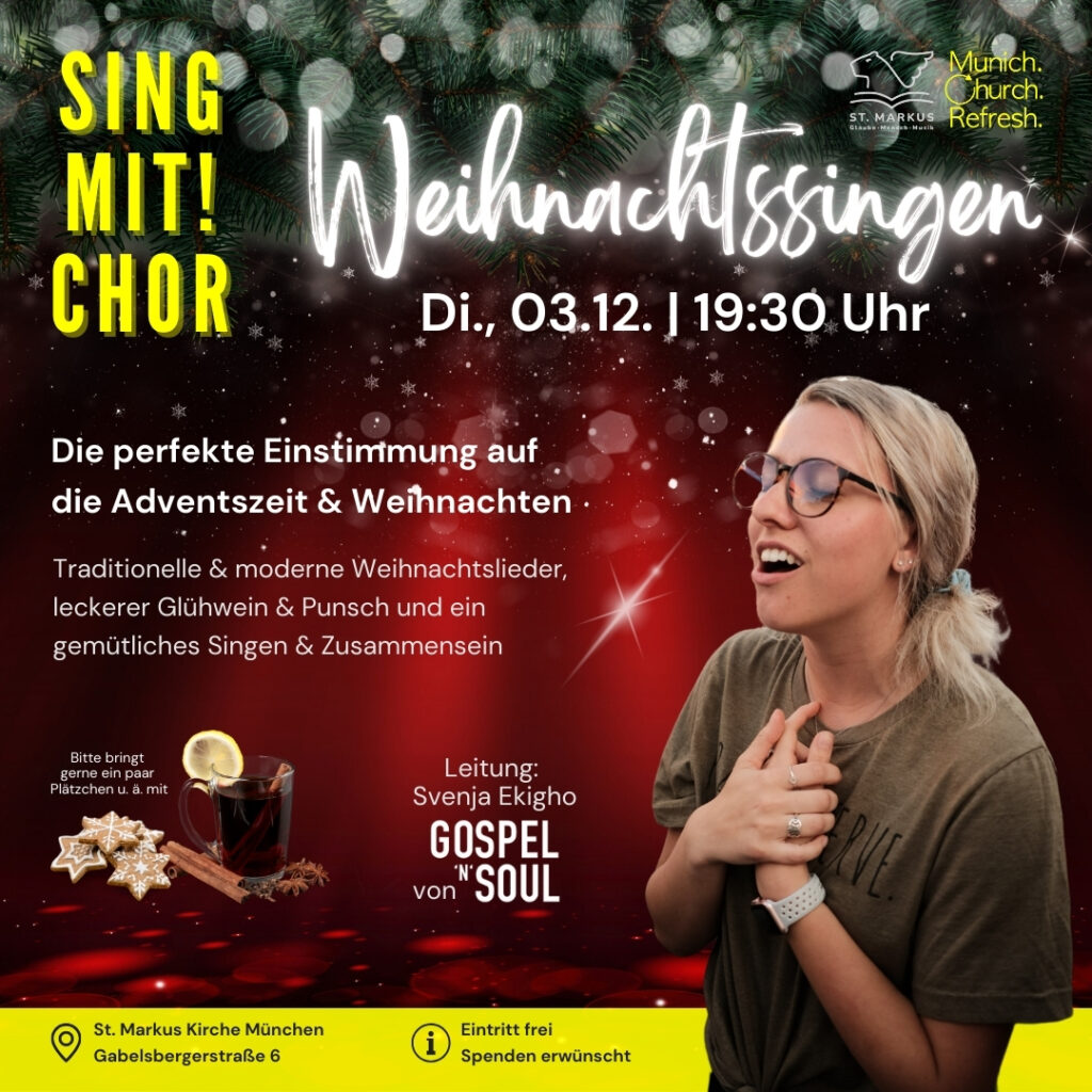 Weihnachtssingen Munich Church Refresh 2024