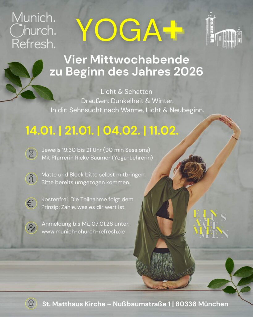 Yoga+ Einladungsflyer